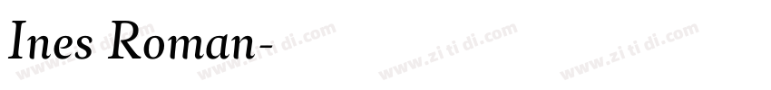 Ines Roman字体转换